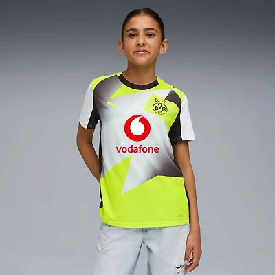 Youth Puma Gray Borussia Dortmund 2025/26 Away Replica Jersey
