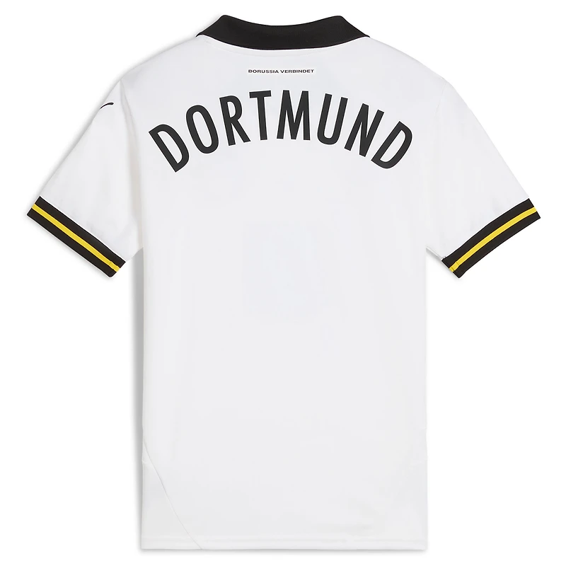 Youth Puma White Borussia Dortmund 2024/25 Third Replica Jersey
