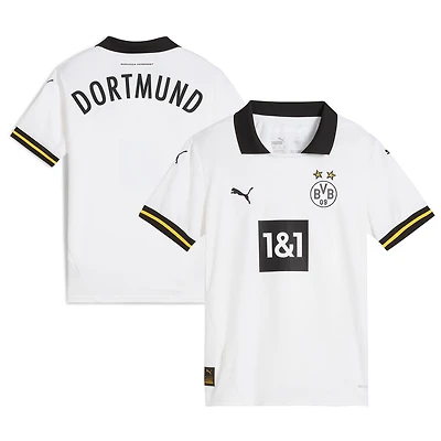 Youth Puma White Borussia Dortmund 2024/25 Third Replica Jersey