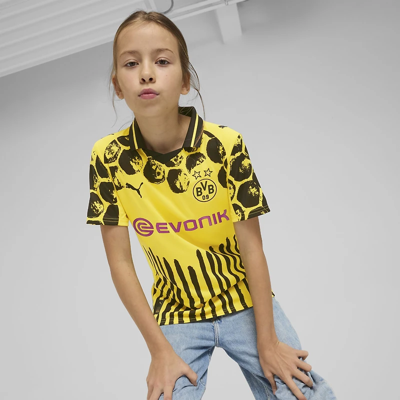 Maillot Puma x KidSuper jaune pour jeunes, réplique de la Coupe du Monde des Clubs FIFA 2025 Borussia Dortmund