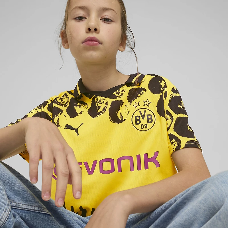 Maillot Puma x KidSuper jaune pour jeunes, réplique de la Coupe du Monde des Clubs FIFA 2025 Borussia Dortmund