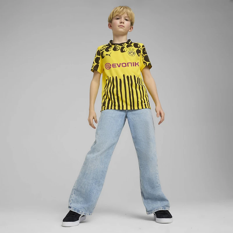 Maillot Puma x KidSuper jaune pour jeunes, réplique de la Coupe du Monde des Clubs FIFA 2025 Borussia Dortmund