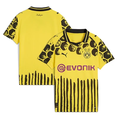 Maillot Puma x KidSuper jaune pour jeunes, réplique de la Coupe du Monde des Clubs FIFA 2025 Borussia Dortmund