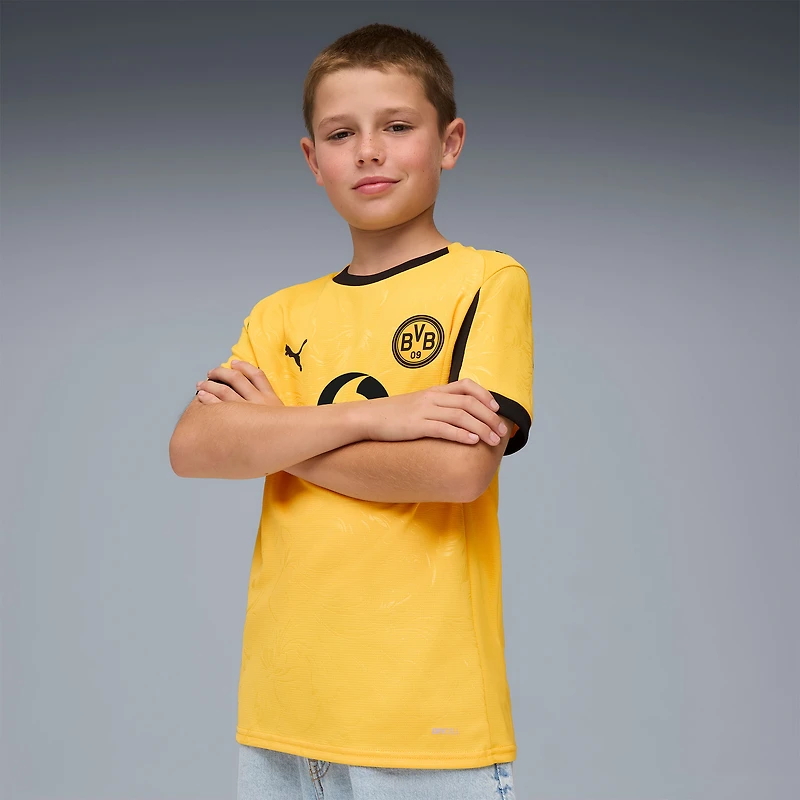 Youth Puma Yellow Borussia Dortmund 2025/26 Cup Replica Jersey