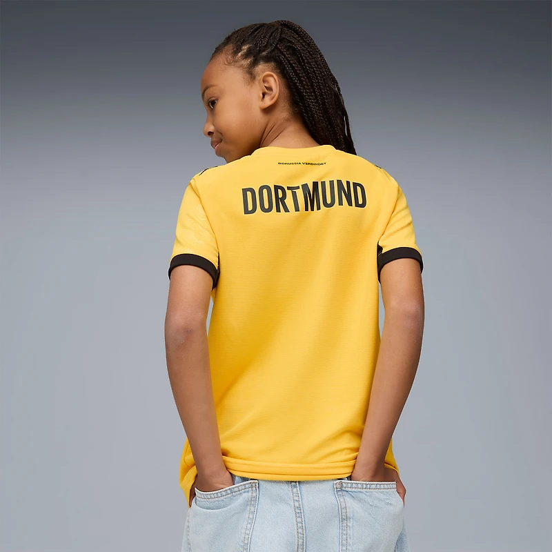 Youth Puma Yellow Borussia Dortmund 2025/26 Cup Replica Jersey