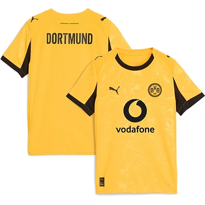 Youth Puma Yellow Borussia Dortmund 2025/26 Cup Replica Jersey