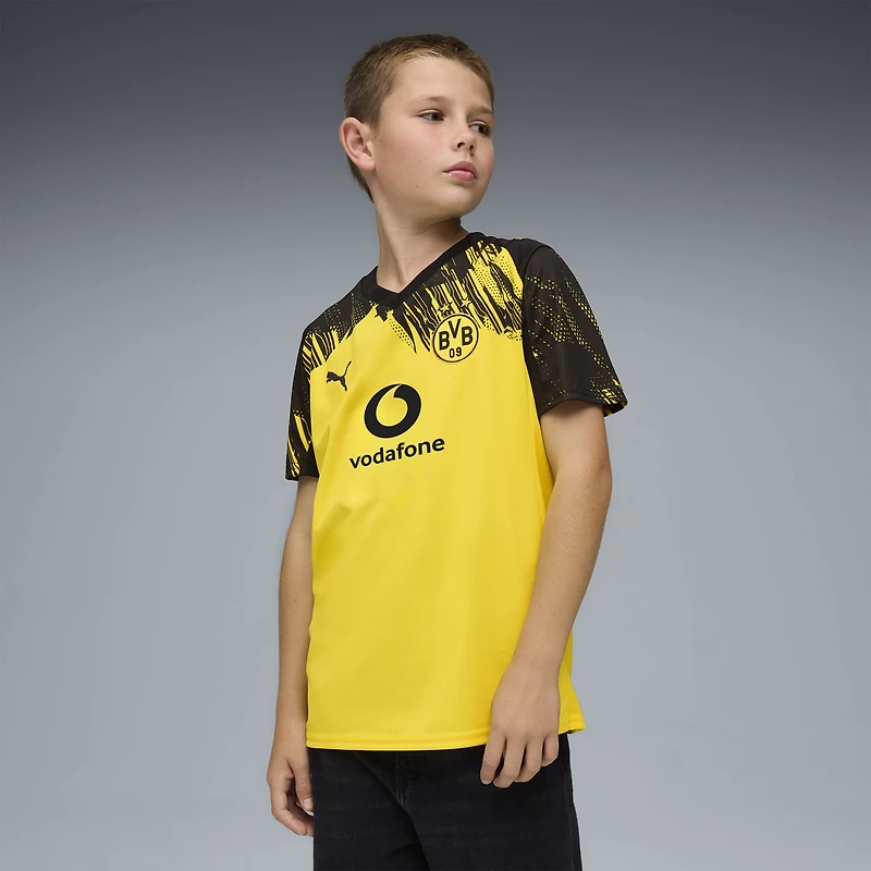 Maillot réplique jaune Puma pour jeunes du Borussia Dortmund 2025/26