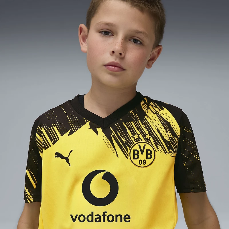 Maillot réplique jaune Puma pour jeunes du Borussia Dortmund 2025/26