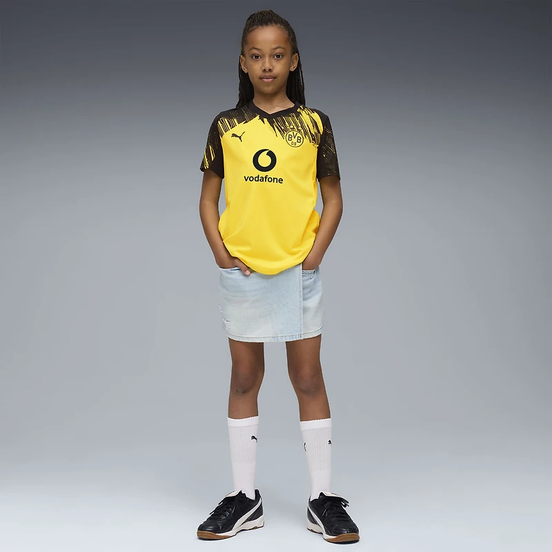 Maillot réplique jaune Puma pour jeunes du Borussia Dortmund 2025/26