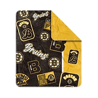 Couverture tissée Dream Weave des Bruins de Boston 50" x 60"