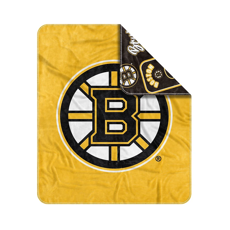 Couverture tissée Dream Weave des Bruins de Boston 50" x 60"
