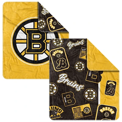 Couverture tissée Dream Weave des Bruins de Boston 50" x 60"