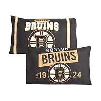Black Boston Bruins 20'' x 30'' Two Pack Pillowcase Set