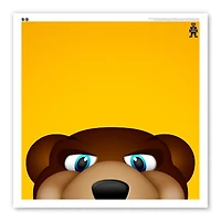 Bruins de Boston 12 "x 12" Blades the Bruin affiche imprimée