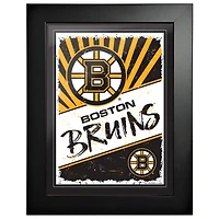 Bruins de Boston - Art encadré classique 12'' x 16''