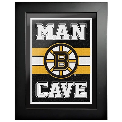 Boston Bruins - 12'' x 16'' Man Cave Framed Artwork