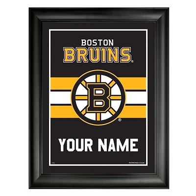 Boston Bruins 12'' x 16'' Personalized Team Frame