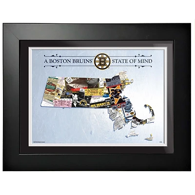 Boston Bruins - 12'' x 16'' State of Mind Framed Artwork