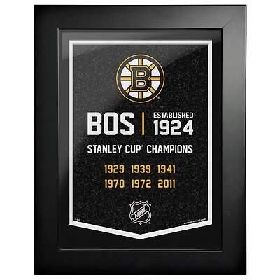 Boston Bruins - 12'' x 16'' Team Empire Framed Artwork