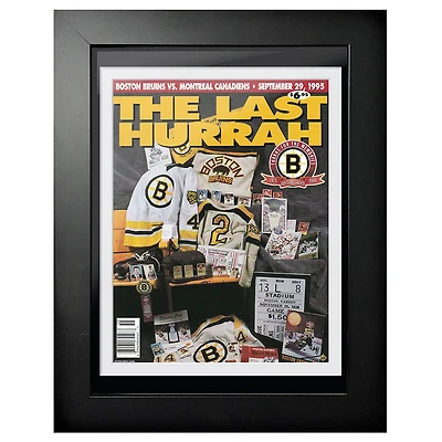 Boston Bruins 1995 The Last Hurrah - 12'' x 16'' Framed Program Cover