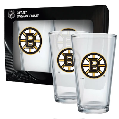 Paquet de 2 Bruins de Boston 16oz. Verres à Mélange