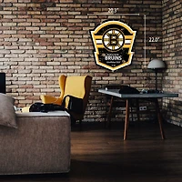 Bruins de Boston - Panneau de bouclier en détresse 22''