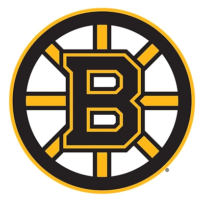 Autocollant mural repositionnable avec logo d'équipe 36'' x 36'' des Bruins de Boston