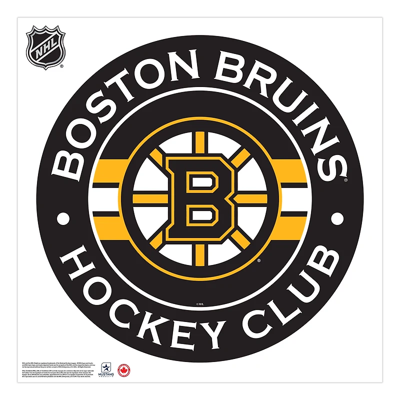 Boston Bruins 36'' x 36'' Team Logo Repositionable Wall - Decal