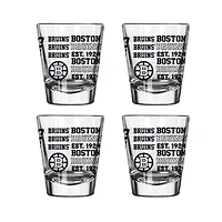 Lot de 4 verres à liqueur de 56 ml des Bruins de Boston