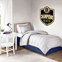Boston Bruins 6-Time Stanley Cup Champions - 16'' x 22'' Repositionable Shield Decal