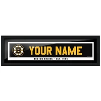 Cadre de barre de nom personnalisé Boston Bruins 6'' x 22''