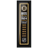 Oeuvre encadrée Team Empire 6'' x 22'' des Bruins de Boston