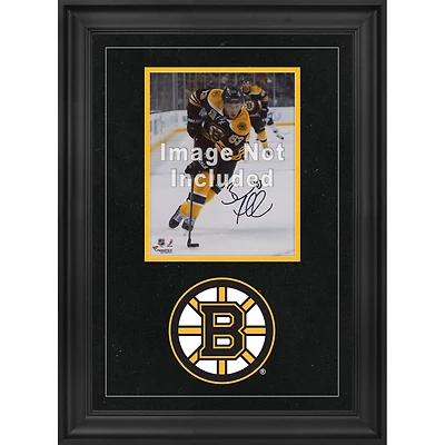 Cadre photo vertical de luxe 8'' x 10'' des Bruins de Boston avec logo de l'équipe