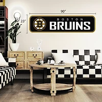 Sticker mural repositionnable des Bruins de Boston 90'' x 23''