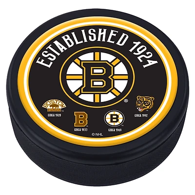 Boston Bruins Domed Team Heritage Puck