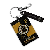Bruins de Boston - Coffret cadeau trois pièces en cuir avec étiquette personnalisée