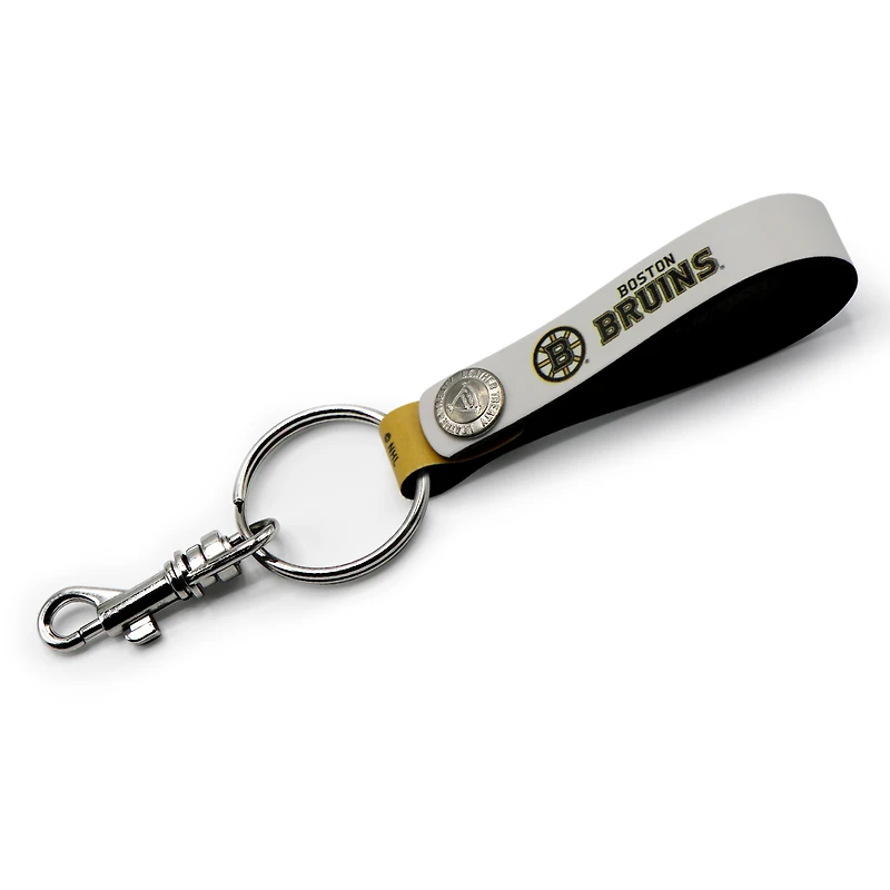 Bruins de Boston - Coffret cadeau trois pièces en cuir avec étiquette personnalisée