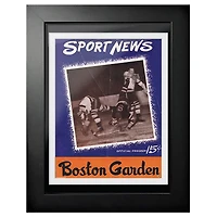 Boston Bruins Sport News Boston Garden Collision - 12'' x 16'' Framed Program Cover