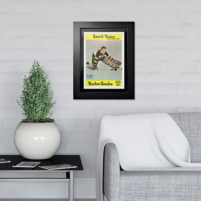 Actualités sportives des Bruins de Boston, Boston Garden, édition joueur 5 - Couverture encadrée 12'' x 16''