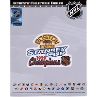 cusson de maillot non signé des champions de la Coupe Stanley des Bruins de Boston avec l'emblème national