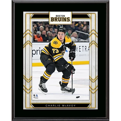 Plaque de joueur sublimée Charlie Mcavoy Boston Bruins 10,5" x 13"