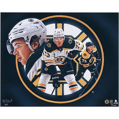 Charlie McAvoy Boston Bruins 16" x 20" Photo Print - Signé par l'artiste Brian Konnick - Édition limitée à 25 exemplaires