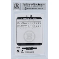 Charlie McAvoy Boston Bruins Autographed 2017-18 Upper Deck O-Pee-Chee Platinum Retro Yellow Ink #R-100 Beckett Fanatics Witnessed Authenticated 9/10 Rookie Card