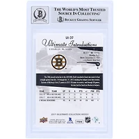Charlie McAvoy Boston Bruins Autographed 2017-18 Upper Deck Ultimate Collection Ultimate Introductions #UI-37 Beckett Fanatics Witnessed Authenticated 9/10 Rookie Card