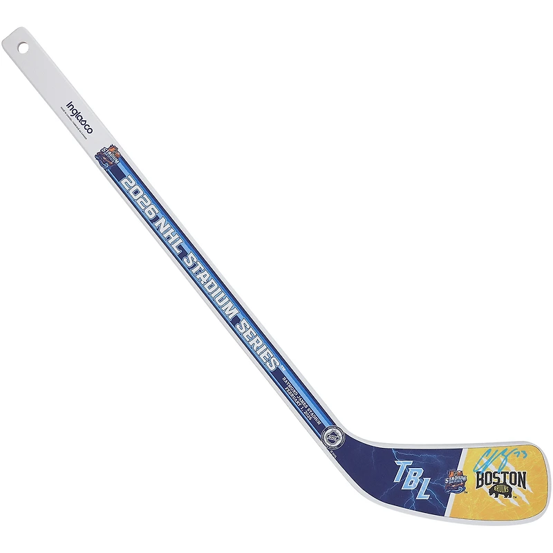 Charlie McAvoy Boston Bruins Autographed 2026 NHL Stadium Series Mini Wood Stick