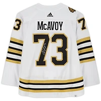 Charlie McAvoy Boston Bruins Autographed White adidas Authentic Jersey with 100th Anniversary Patch