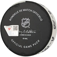 Rondelle de but utilisée par Elias Lindholm (Bruins de Boston) contre les Rangers de New York le 26 janvier 2026 - Deuxième des deux buts marqués