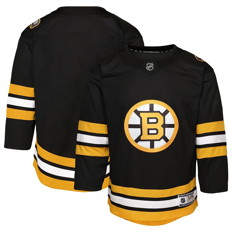 Maillot réplique noir pour bébé des Bruins de Boston à domicile