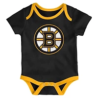 Ensemble de trois bodies pour bébé Boston Bruins Loyal Buddies