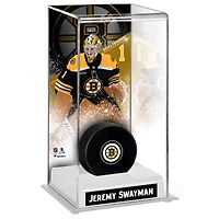 Vitrine de luxe pour rondelles de hockey des Bruins de Boston de Jeremy Swayman